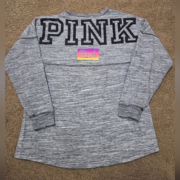 PINK Victoria's Secret Oversized Spellout Pullover Sweatshirt Please Read - Picture 1 of 8